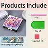 PU 5D Diamond Painting Kit Note Box DIY Diamond Art Notepad Box (U)