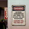 Warning - Metal Tin Signs(8*12Inch/12*16Inch) - Bar