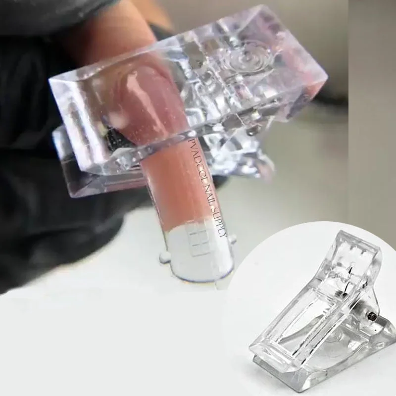 5pcs Nail Art Tips Clip Clamps Acrylic UV Gel Extension Builder Quick Building Mold Manicure Tool Faux Ongles-Nail Inspo