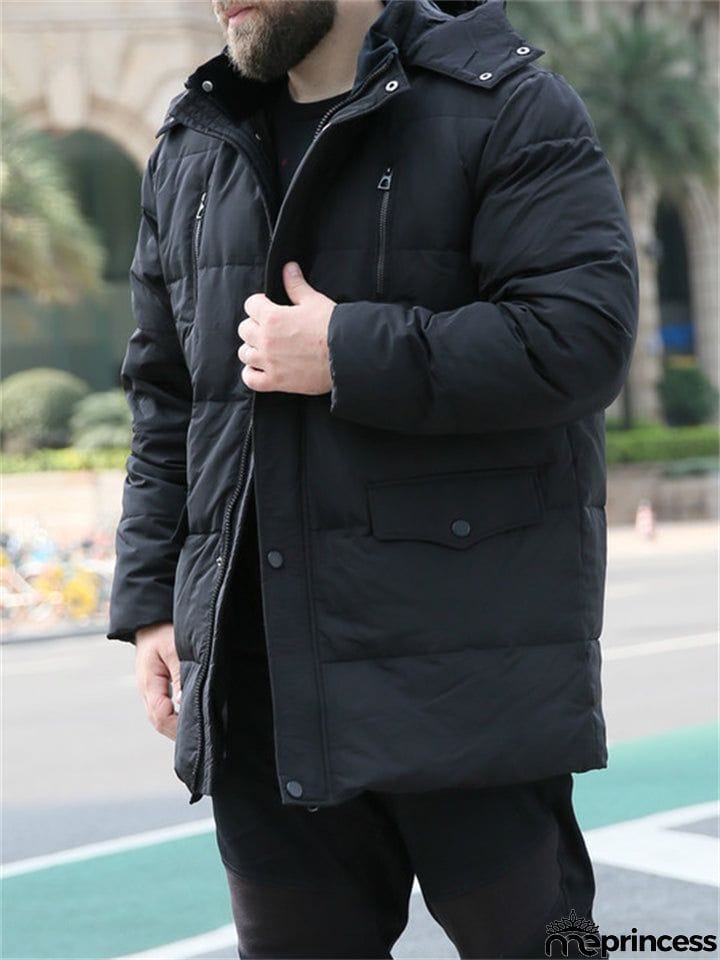 Men's Plus Size Thick Lightweight Warm Coats