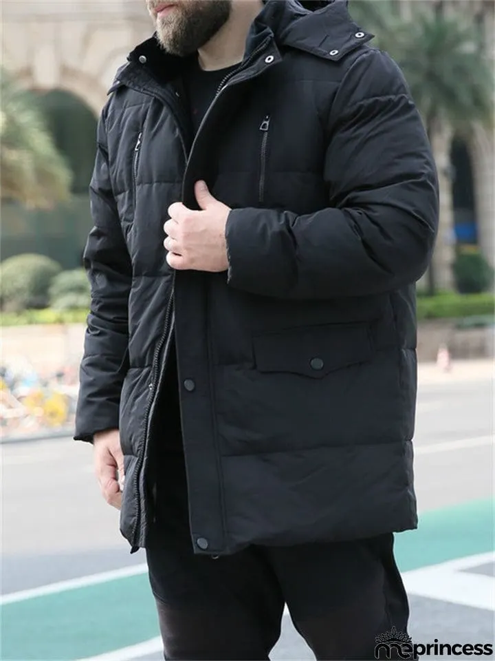 Men's Plus Size Thick Lightweight Warm Coats