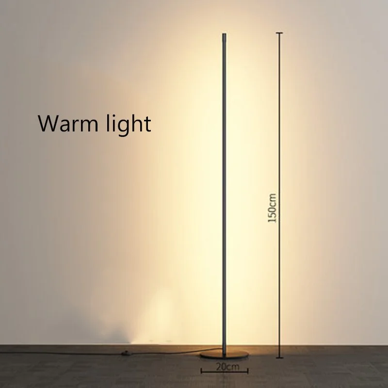 Nordic Led Floor Lamp Dimming Warm Standing Lamps for Living Room Bedroom Bedside Floor Lights Modern Office Wooden Floor Lamps