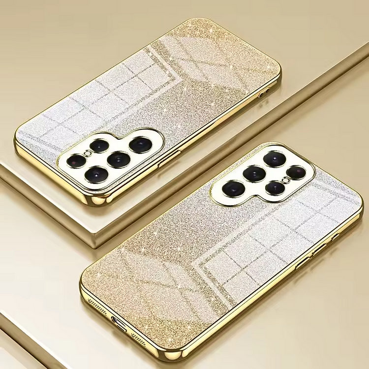 Glitter Electroplated  Silicone Shockproof Phone Case