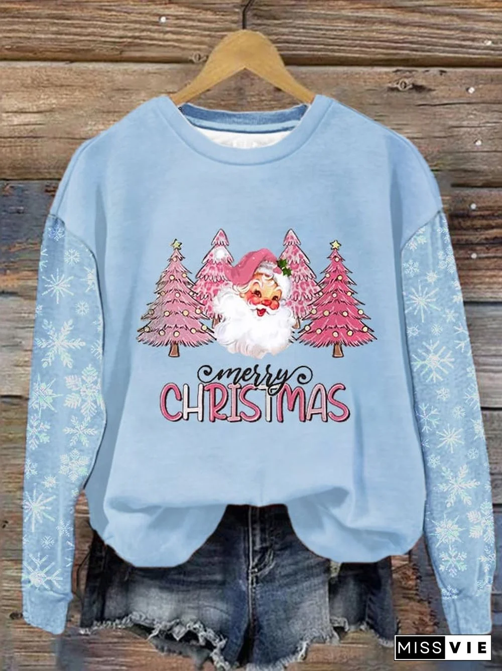 Women's Merry Christmas Print Casual Sweatshirt