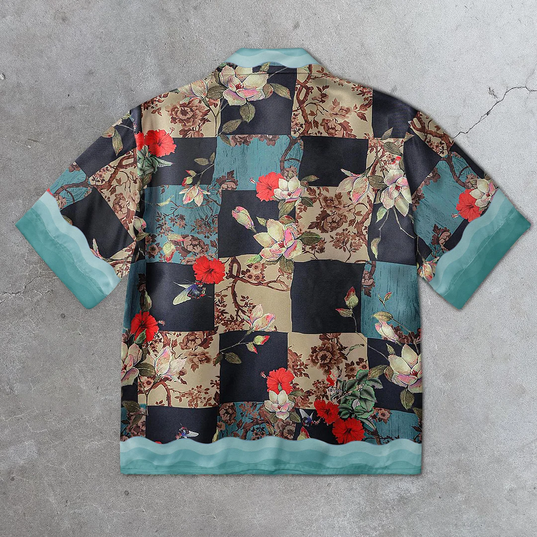 Vintage Artistic Dove Print Shirt