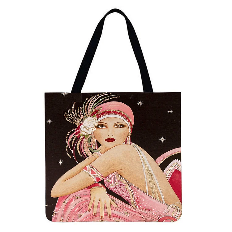 Beautiful girl - Linen Tote Bag