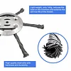 Steel Wire Grass Trimmer Head Cutting Head Weeding Wheel for Home Garden Parking
