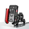 Cooling Motorcycle Phone Mount with USB/TYPE-C Charging Port Motorcycle Phone Holder 360 Rotation Cellphone Cradle Adjustable for 5.4-7.8 Inch Smartphone (Handlebar)