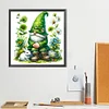 Diamond Painting-DIY Full Round Drill Green Gnome(40*40 CM)