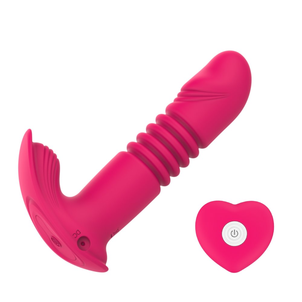 Remote Control Telescopic Dildo Vibrator Clit Massager G-spot Vaginal Stimulator 