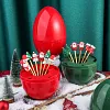 Ensemble De Vaisselle De No&euml;l En Acier Inoxydable