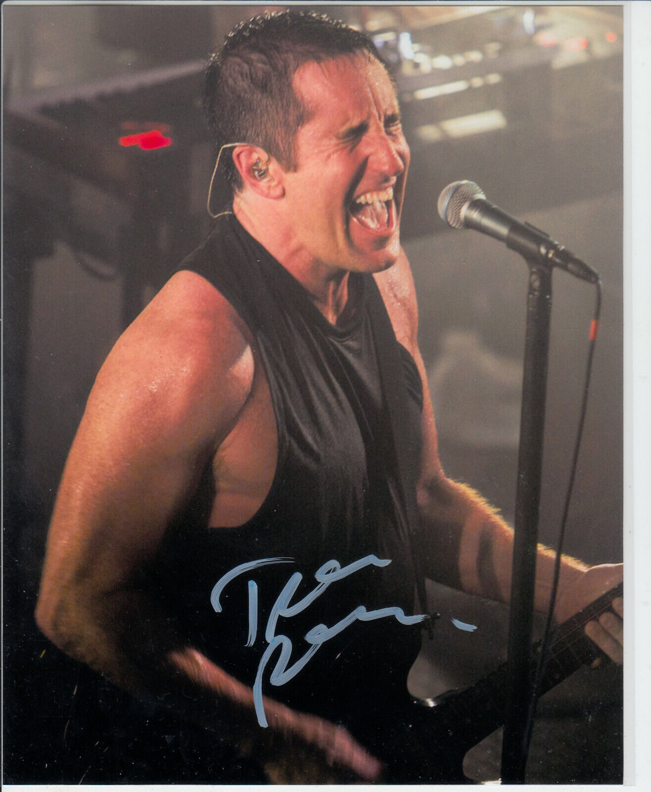 Treat Reznor Nine Inch Nails Signed Autograph 8x10