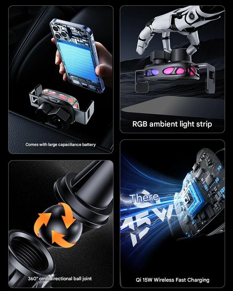 2026 Latest Car Wireless Charging Phone Holder