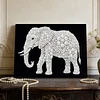 DIY Pearl Painting Elephant for Home Wall Decor with Frame(20x30cm)