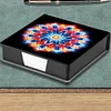Mandalas Leather Diamond Painting Notecard Box 5D DIY Diamond Art Note Box