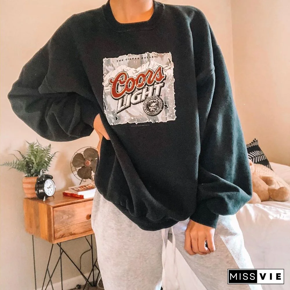 Long Sleeve Casual Basic Sweatshirt