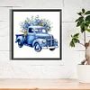 Diamond Painting -DIY Round Dril Blue Flower Truck(40x40cm)