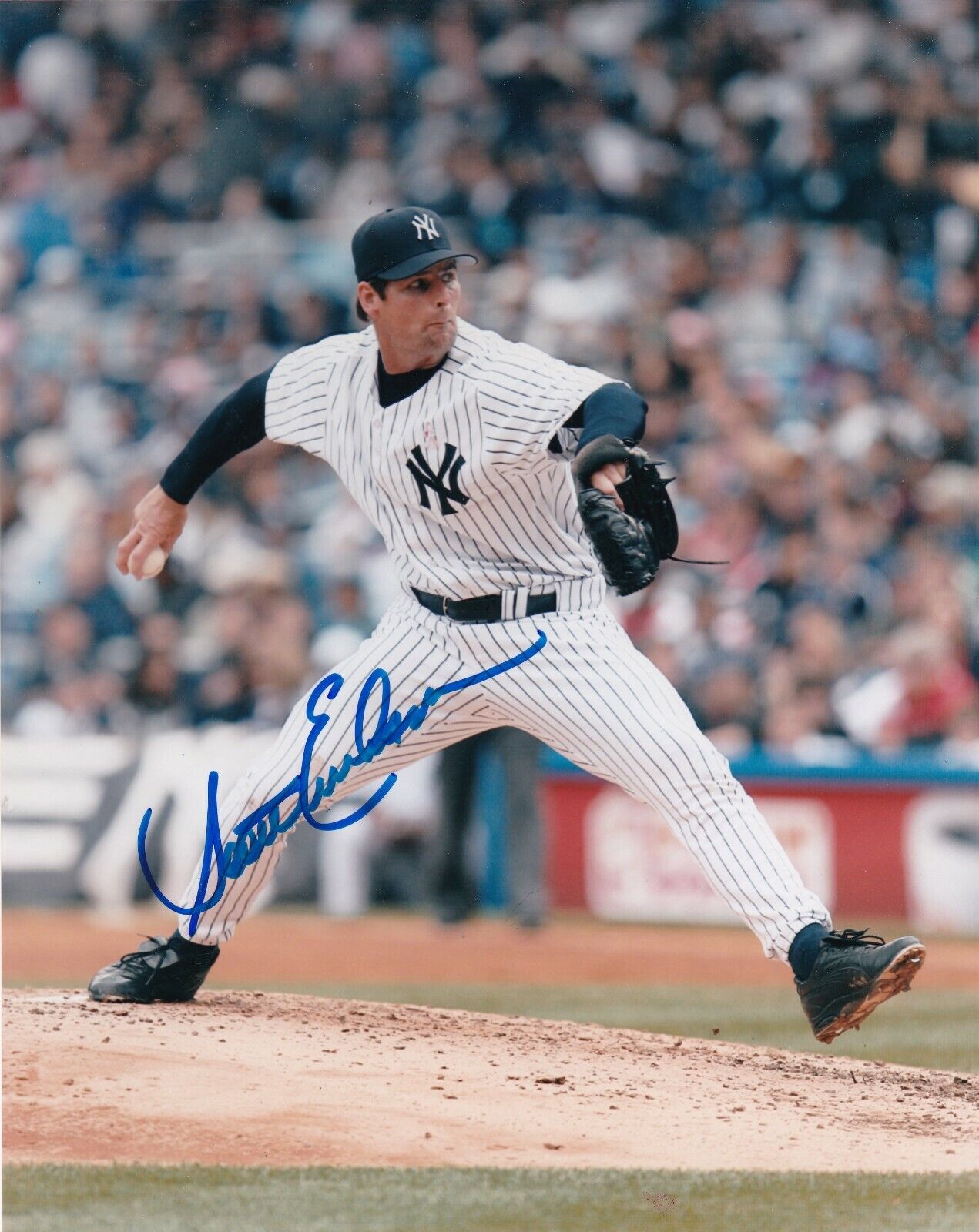 SCOTT ERICKSON NEW YORK YANKEES ACTION SIGNED 8x10