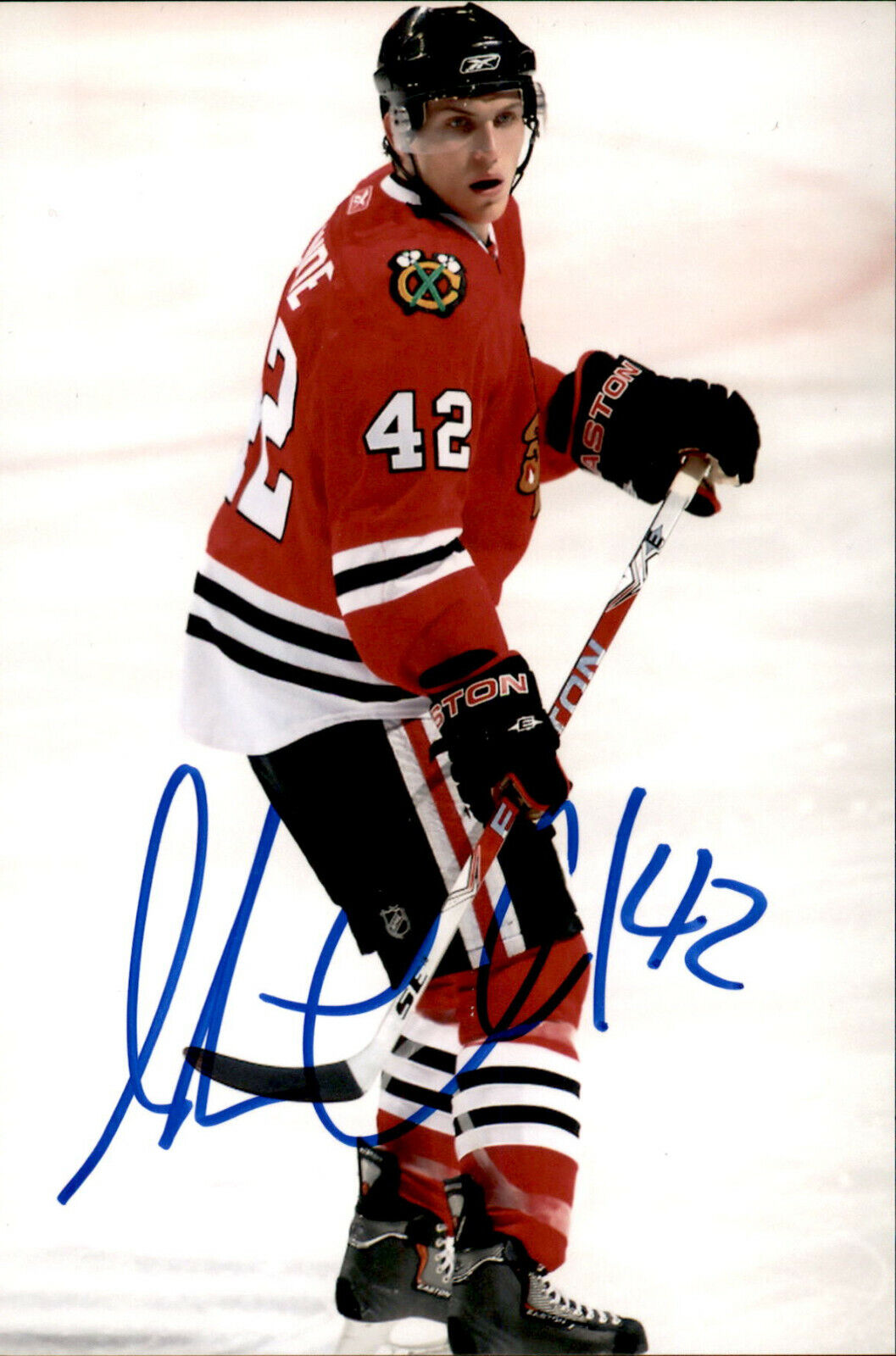 Shawn Lalonde SIGNED 4x6 Photo Poster painting CHICAGO BLACKHAWKS #7