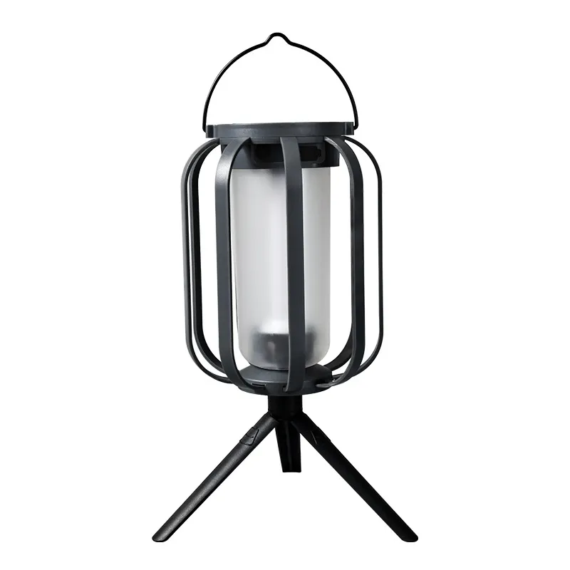 Solar & Type‑C Rechargeable Flickering Flame Lantern, residential decorative light, courtyard decorative ambient light, sleep aid light eltralife