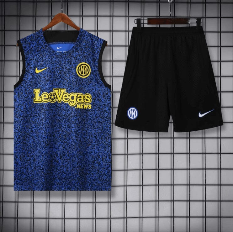 2023/2024 Inter Milan pre-match Blue training Jersey+Shorts 1:1 Thai Quality mysite