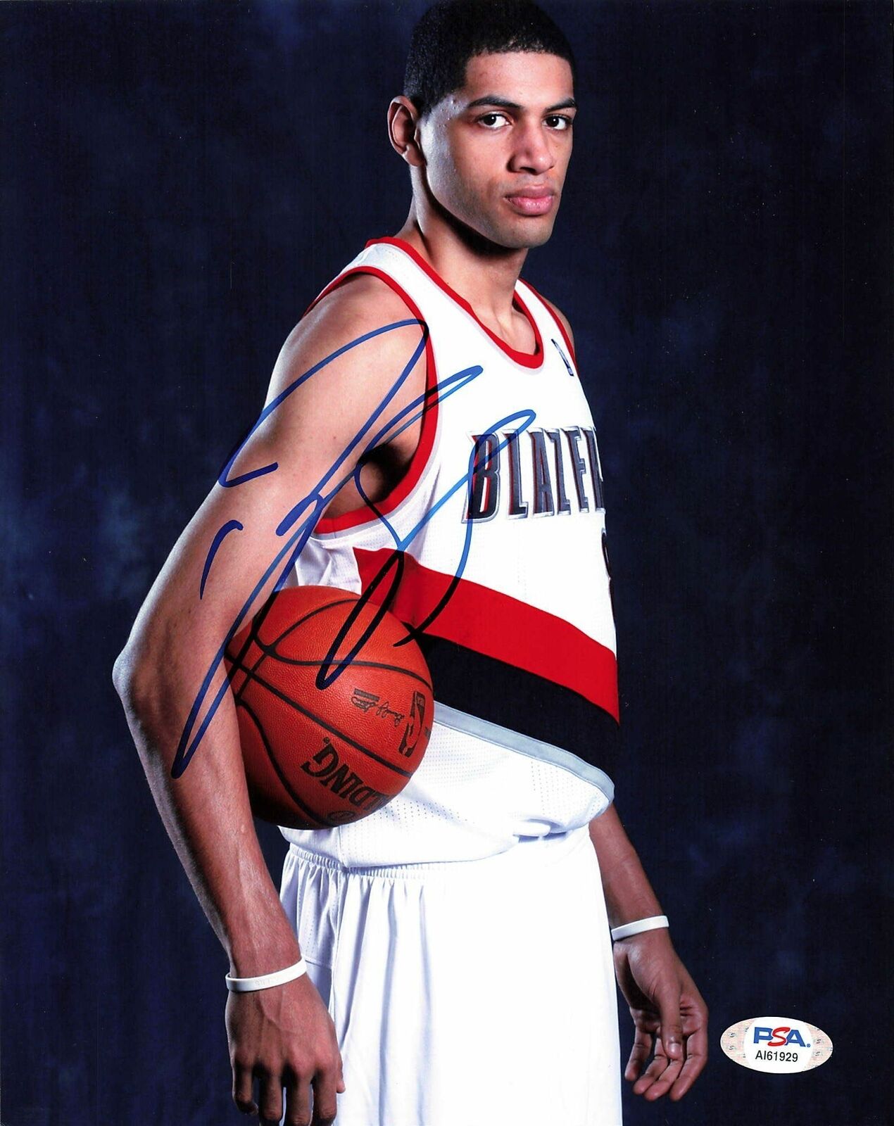 Nicolas Batum signed 8x10 Photo Poster painting PSA/DNA Portland Blazers Autographed