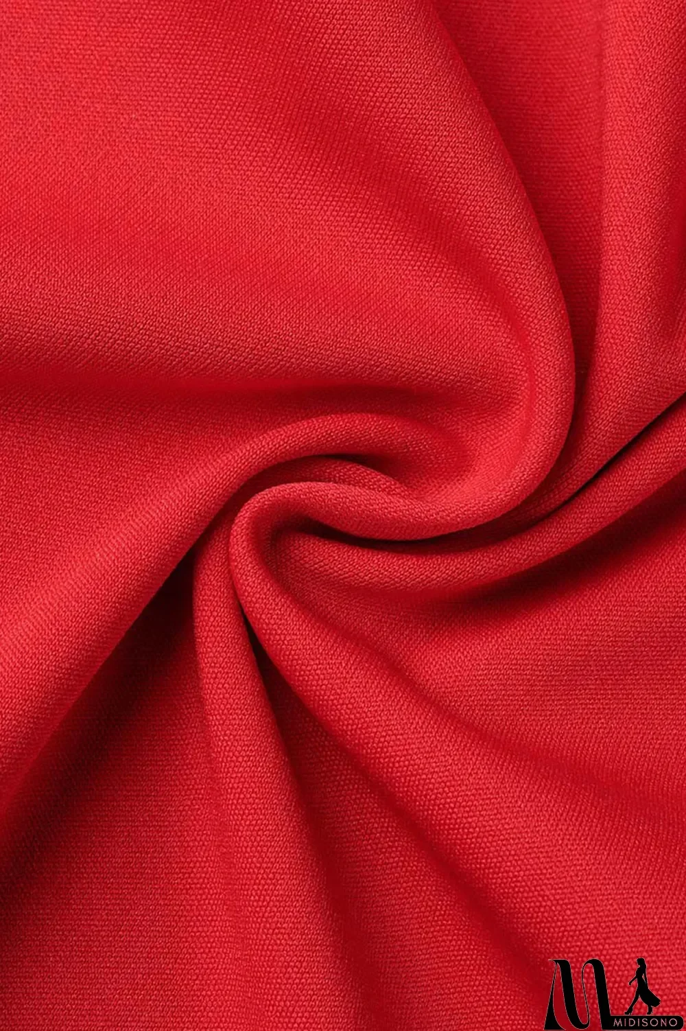 MidiSono - Red Street Print Hollowed Out Patchwork Buttons Turn-back Collar Short Sleeve Two Pieces