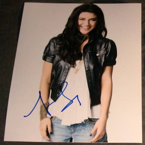 JESSICA SZOHR SIGNED AUTOGRAPH SEXY LEATHER BABE Photo Poster painting