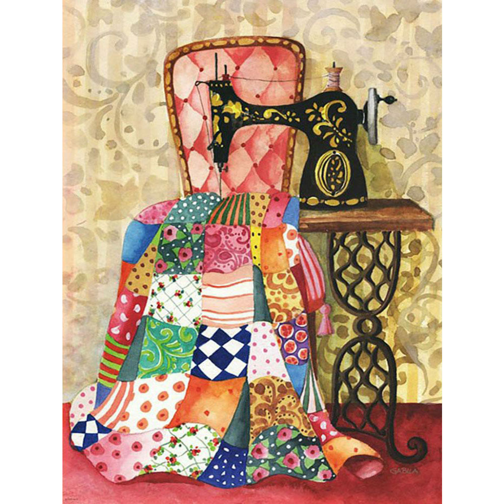 

Sewing Machine - Round Drill Diamond Painting - 50*60CM (Big Size), 501 Original
