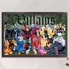 (Big Size)Disney Villains - 11CT Stamped Cross Stitch - 70*45cm - Disney