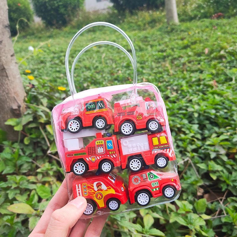 Children’s Cartoon Mini Inertia Pull Back Car Set Toy