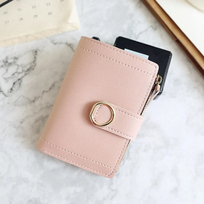 Women Wallets Small Fashion Brand Leather Purse Women Ladies Card Bag for Women 2019 Clutch Women Female Purse Money Clip Wallet