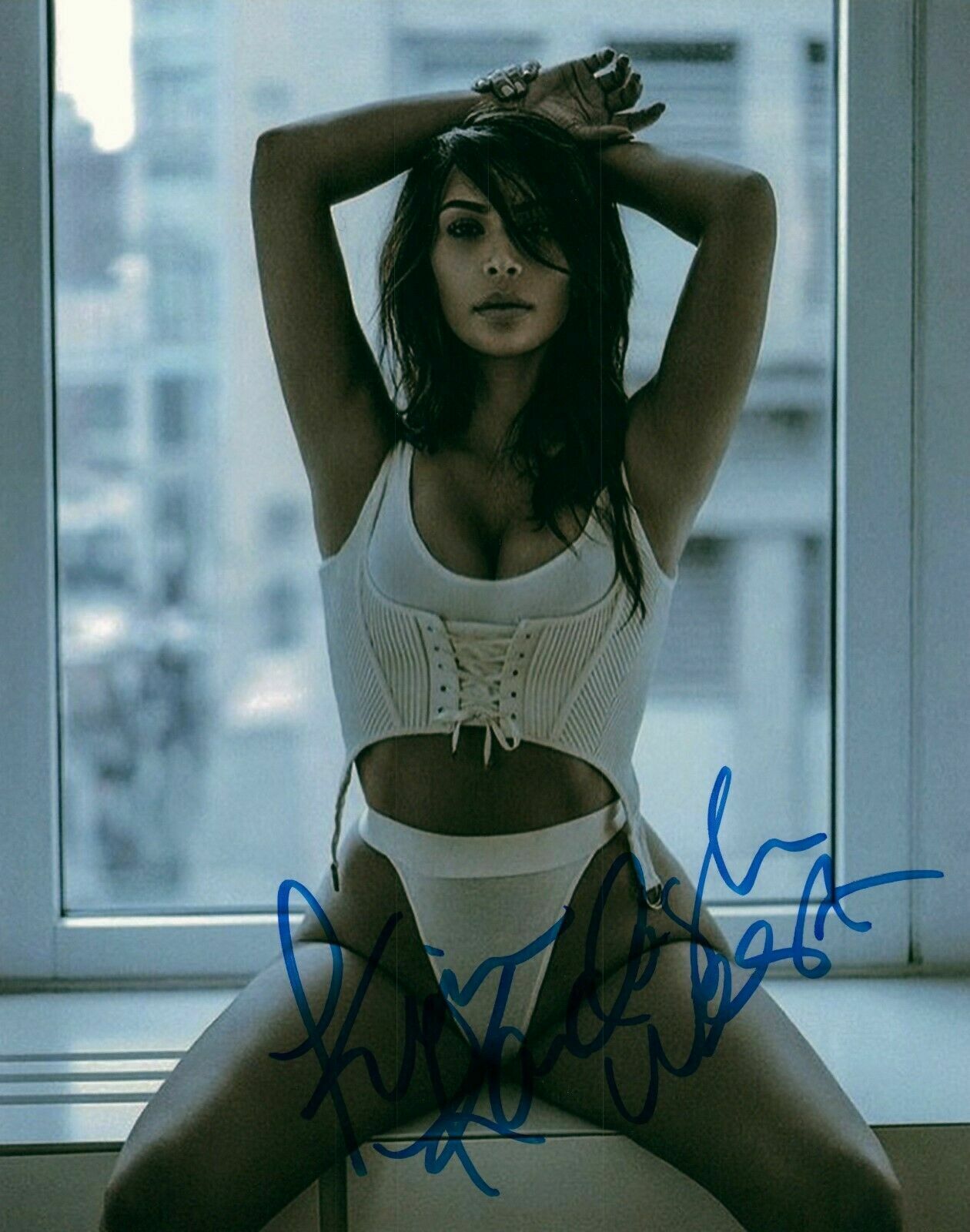 Kim Kardashian Autographed Signed 8x10 Photo Poster painting ( Up with the Kardashians ) REPRINT