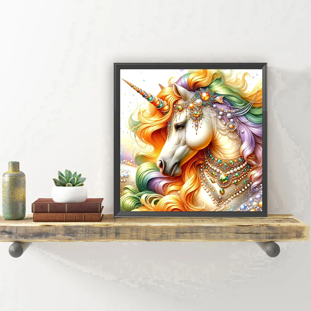 Diamond Painting - Full Round Drill - Unicorn(Canvas|30*30cm)