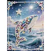 Diamond Painting-DIY Special Shaped Drill Pearl Painting Whale(30x40cm)