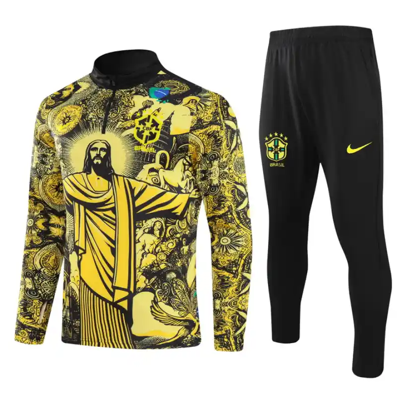 2024 Brazil Yellow Black Special Edition Track Jacket