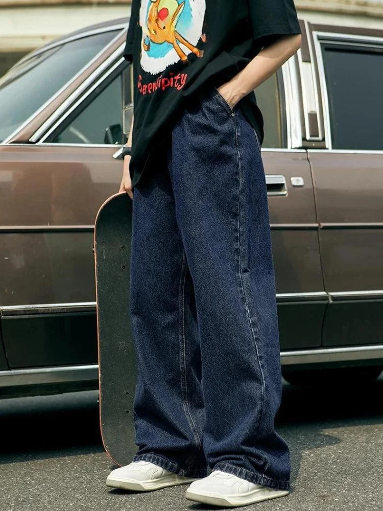 Brownm Wide Leg Denim Jeans