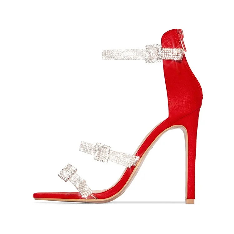 Closed toe ankle strap discount heels red jimmy choo