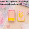 Crown Flip Cover Diamond Painting Sorting Tray with Spout (Pink)