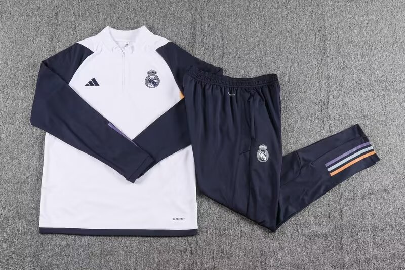 23/24 Real Madrid Half-Pull Training Kit Football Thai Quality
