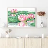 Bead Embroidery - Partial Printed 9CT Lotus(47x34 CM)