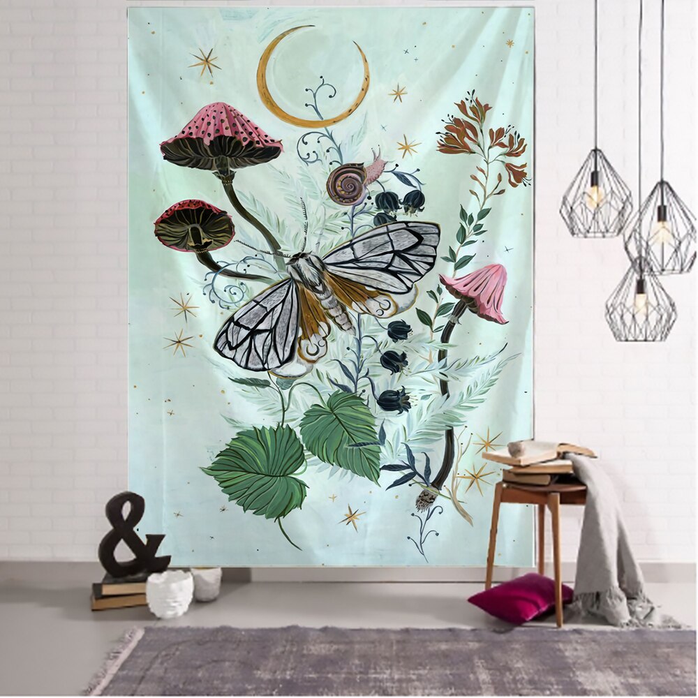 

Wall Tapestry - Tarot Flower Butterfly-150*130cm, 501 Original