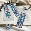 (US Local)Christmas House A5 Size Diamond Painting Notebook Set with 4Pcs Bookmark Gift