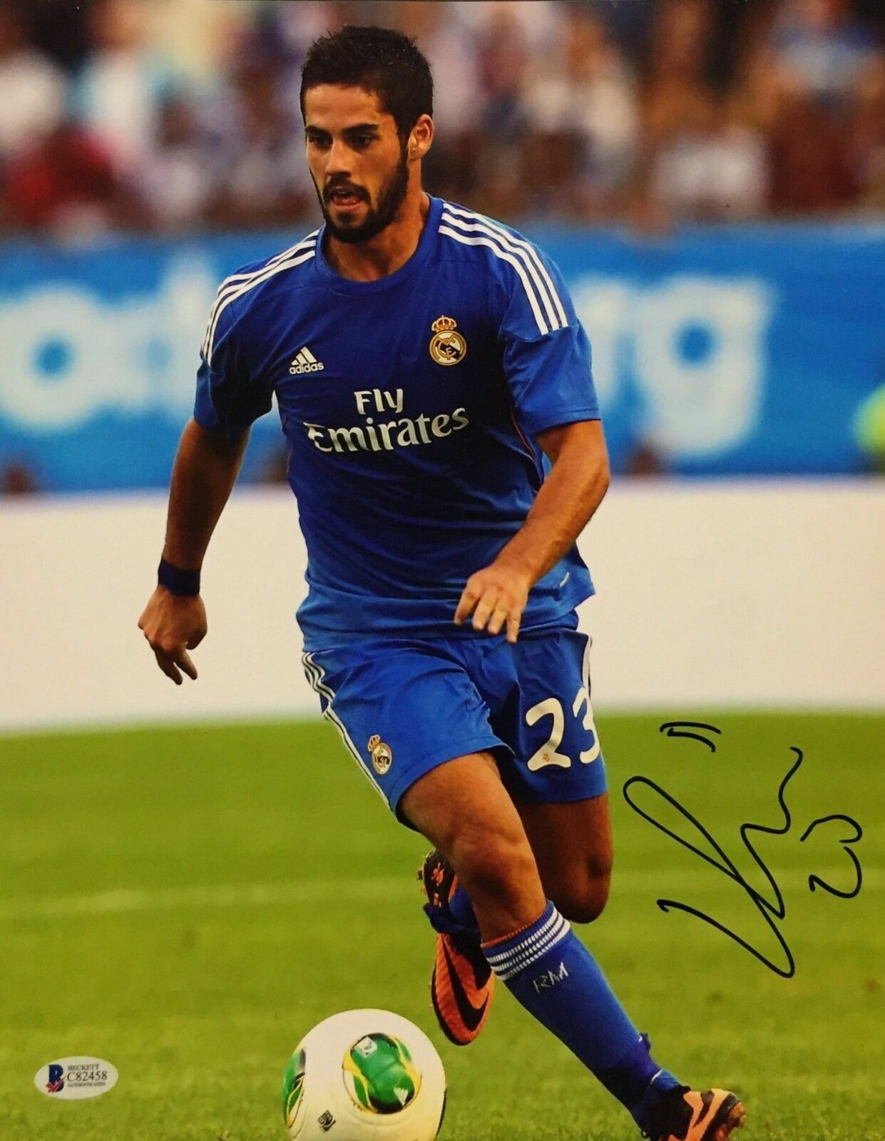 Isco Signed Soccer 11x14 Photo Poster painting *Real Madrid *Spain *Beckett C82458