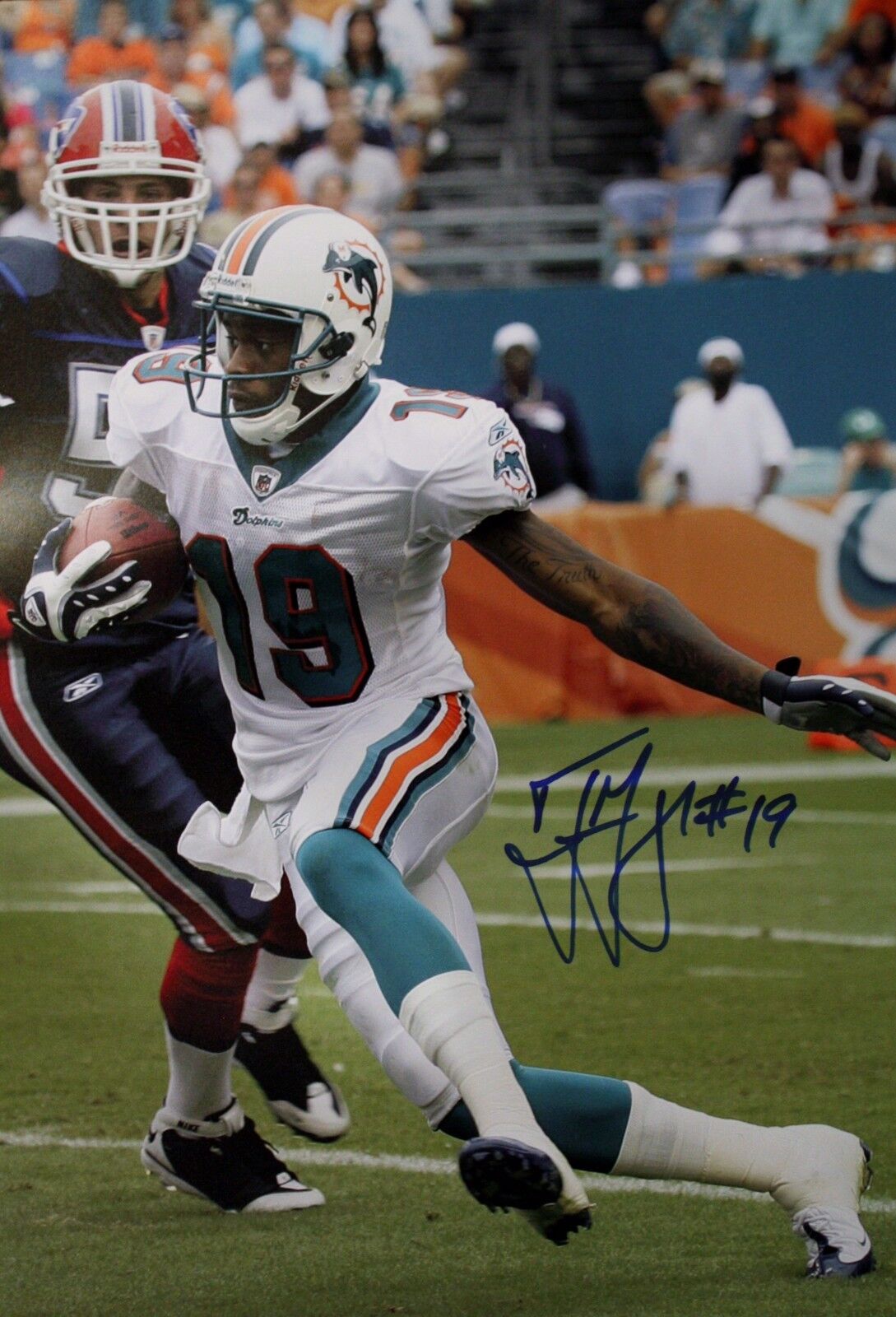 Autographed Ted Ginn, Jr. Miami Dolphins 16x20 Photo Poster painting w/ COA