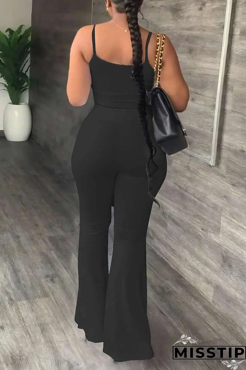 White Casual Solid Patchwork Spaghetti Strap Sleeveless Two Pieces