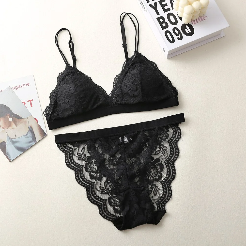 Billionm Girl Lace Bra Sets Cotton Lace Comfortable Underwear Small Fresh Summer Lace Kawaii Push Up Bralette