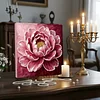 DIY Pearl Painting Peony for Home Wall Decor with Frame(25x25cm)
