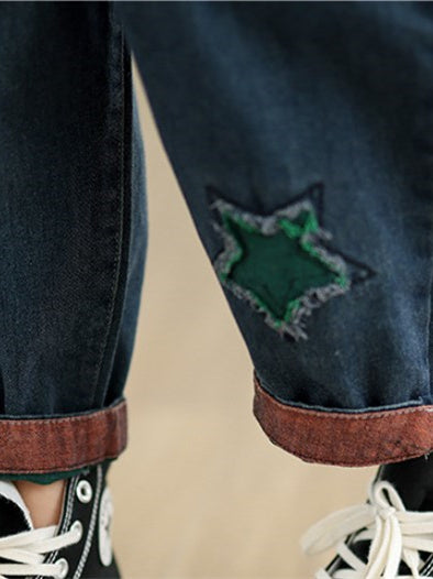 Women Half Sleeve V-neck Solid Color Dress