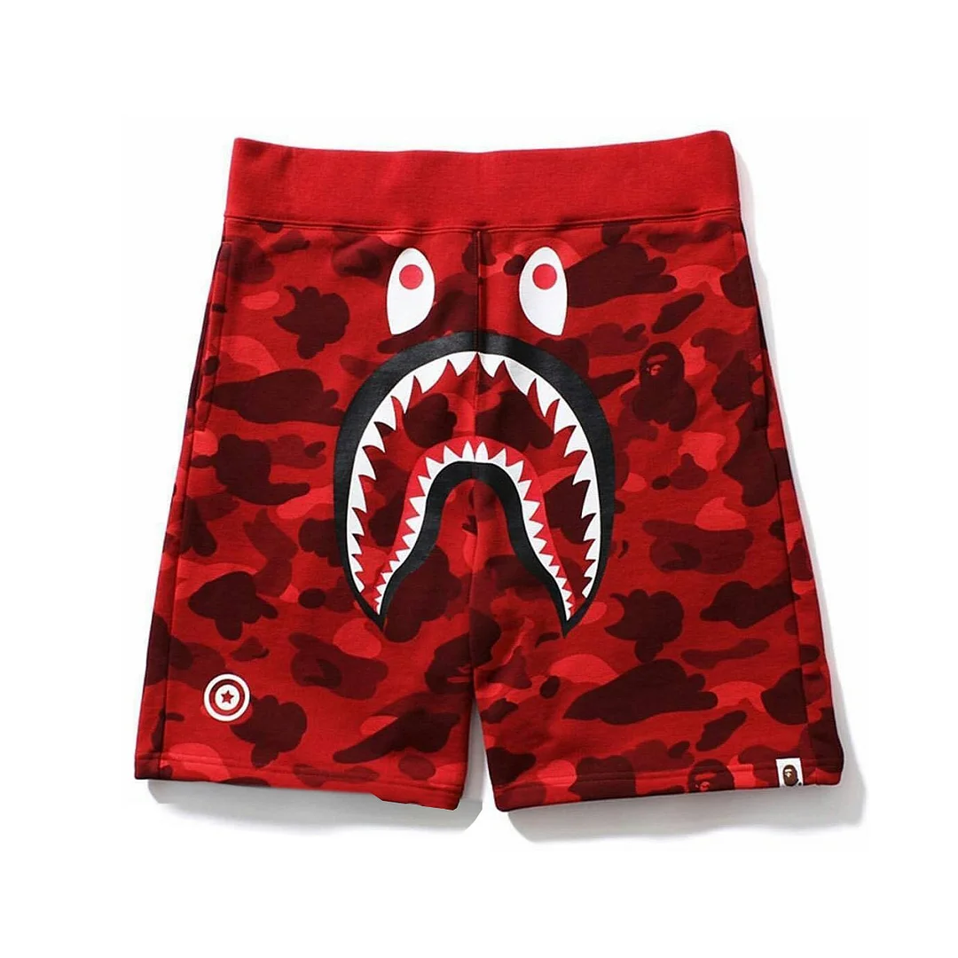 Japanese Fashion Brand New Shark Shorts Men's and Women's Camouflage Casual Shorts